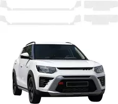 GrizzGlass Bespalvė techninė danga HeavyDuty Clear slenksčiams, skirti SsangYong Tivoli (2023-2026) [4w1] (GRZ20931)