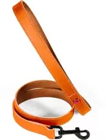 Pets Collection ZOLUX Šuns pavadėlis iš klasikinės odos 1 m/15 mm oranžinės spalvos