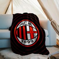 1 vnt. Ac Milan spausdintas minkštas flanelės pledas suaugusiųjų miegamajam, svetainei, sofai, stovyklavimui, kelionėms, gerbėjų dovanos, Kalėdinės dovanos 75x90cm
