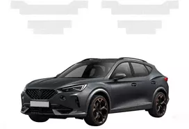GrizzGlass Bespalvė techninė danga HeavyDuty Clear ant slenksčių, skirtų Cupra Formentor (2020-2024) [4w1] (GRZ20623)