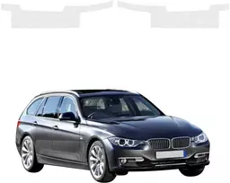 GrizzGlass Bespalvė techninė danga HeavyDuty Clear ant slenksčių skirti BMW 3 F31 Kombi Pre-LCI (2011-2015) [2w1] (GRZ20506)