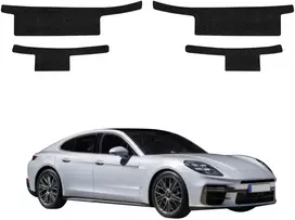 GrizzGlass Juoda techninė danga HeavyDuty Juodas slenksčiams, skirtiems Porsche Panamera 2 (2016-2024) [4w1] (GRZ20493)
