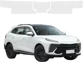 GrizzGlass Bespalvė techninė danga HeavyDuty Clear bagažinės slenksčiui, skirtam Forthing T5 Evo (2024-2026) [3in1] (GRZ20885)
