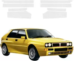 GrizzGlass Bespalvė techninė danga HeavyDuty Clear ant slenksčių, skirta Lancia Delta Integrale (1992-1994) [8w1] (GRZ20995)