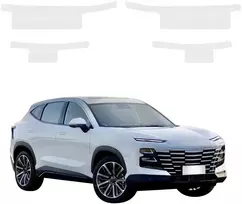GrizzGlass Bespalvė techninė danga HeavyDuty Clear slenksčiams, skirtiems Jetour Dashing (2025-2026) [8in1] (GRZ21031)