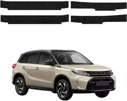 GrizzGlass Juoda techninė danga HeavyDuty Juodas slenksčiams skirti Suzuki Vitara Facelift (2024-2026) [4w1] (GRZ20410)