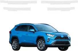 GrizzGlass Bespalvė techninė danga HeavyDuty Clear slenksčiams, skirti Toyota RAV4 HEV (2021-2026) [4w1] (GRZ20978)