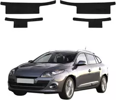 GrizzGlass Juoda techninė danga HeavyDuty Juodas slenksčiams, skirtiems Renault Megane 3 Kombi 5D (2008-2012) [4w1] (GRZ20533)
