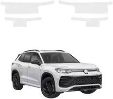 GrizzGlass Bespalvė techninė danga HeavyDuty Clear ant slenksčių, skirta Volkswagen Tiguan (2023-2026) [4w1] (GRZ21570)