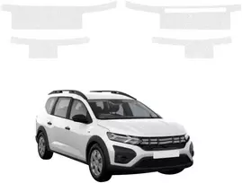 GrizzGlass Bespalvė techninė danga HeavyDuty Clear slenksčiams be išpjovų, skirta Dacia Jogger (2022-2026) [4w1] (GRZ20797)