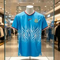 2026 m. vasaros naujas sezonas Kongo mėlynos spalvos futbolo kostiumas DR Kongo nacionaliniai marškinėliai greitai džiūstantys T-shirt vyrams 3D spausdintos šeimos vaikų marškinėliai L blue