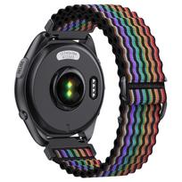 20mm 22mm Braided Band For Garmin Vivoactive 4 3 Music Venu Sq 2 Plus Strap For Forerunner 245 645 55 158/Vivomove 3 Bracelet 20mm Universal black
