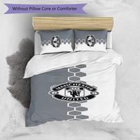 Manchester United Pattern Printed 3PCS Bedding Set Soft Skin-Friendly Washable Duvet Cover & Pillowcases Set All Season Bedroom 140cm*200cm