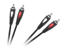 Išmaniojo (Smart TV) ir televizoriaus priedas kabelis 2rca-2rca 5,0 m "cabletech eco-line
