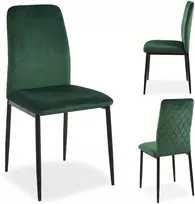 MAVERIK BIS Velvet tamsiai žalia minkšta aksominė kėdė