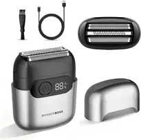 BARBERBOSS folinė elektrinė barzdaskutė su triguba judančia galvute, IPX7, QR-2752