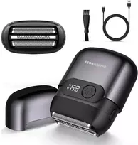 BARBERBOSS folinė elektrinė barzdos skutimosi mašinėlė su LED ekranu, IPX7, QR-2753