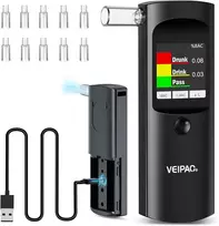 VEIPAO nešiojamas alkotesteris su LCD ekranu ir 11 kandiklių, modelis K68