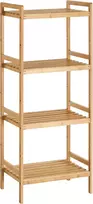 SONGMICS bambukinė pastatoma lentyna su 4 reguliuojamomis lentynomis BCB074N01