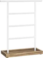 SONGMICS papuošalų stovas su 4 skersiniais ir mediniu pagrindu JJS019W01