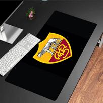 AS Roma futbolo klubo emblema pelės kilimėlis Pelės kilimėlis, žaidimų pelės kilimėlis, klaviatūros kilimėlis, stalo dekoracija kompiuteriui nešiojamam kompiuteriui Gerbėjo dovana Gimtadienio dovana 30cmx60cm（11.8x23.6inch）