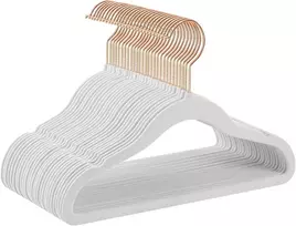 SONGMICS vaikiškos aksominės neslystančios pakabos, 30 vnt., 30 x 20.5 cm