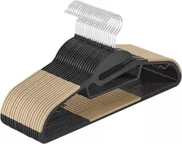 SONGMICS neslystančios drabužių pakabos, 20 vnt., 41,5 cm, su 360° pasukamais kabliais