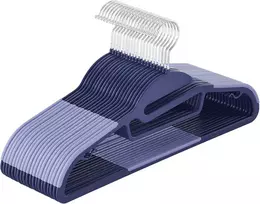 SONGMICS neslystančios drabužių pakabos, 20 vnt., 41,5 cm, su 360° pasukamais kabliais