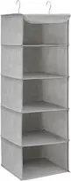 SONGMICS kabinamas spintos organizatorius su 5 lentynomis, 30 x 30 x 90 cm, HU-XI-201