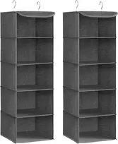 SONGMICS pakabinamas spintos organizatorius su 5 lentynomis, 30 x 30 x 90 cm, RCH005G02