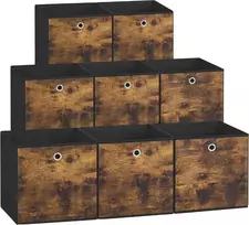 SONGMICS sulankstomos laikymo dėžės, 8 vnt., 33 x 33 x 33 cm, 777RFB833B01