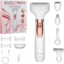 BARBERBOSS elektrinė moteriška kūno skutimosi mašinėlė 5 viename, belaidė, QR-8005