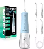 BARBERBOSS belaidis burnos irigatorius su 340 ml talpa, IPX8, 5 režimais QR-7102