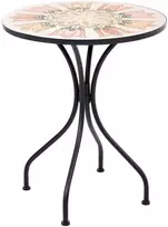 Beliani Bistro stalas SETTALA 60 × 60 cm, metalas, spalvingas