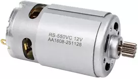 Šepetėlinis nuolatinės srovės variklis 12 V - RS550VC - 9 dantukai - didelis sukimo momentas