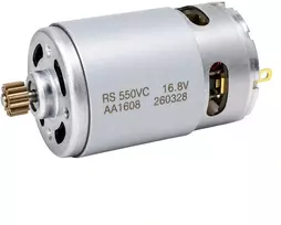 Šepetėlinis nuolatinės srovės variklis 16.8 V - RS550VC - 12 dantų - didelis sukimo momentas