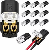 D2 greito prijungimo jungtis, užspaudžiama, 2 kontaktų elektros jungtis, kabelio jungtis, 12 vnt