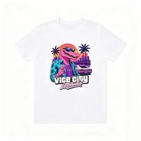 Naujas Jason Vice City Leonida Krokodilo Rašto Marškinėliai 2026 Vasara Unisex Unisex Mada Žaidimas Medvilniniai Oversized Marškinėliai Street Wear Y2K 3XL blue