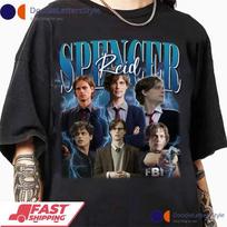 Spencer Reid Graphic Unisex Tshirt Criminal Minds Shirt Fan Gift Tshirt S gray
