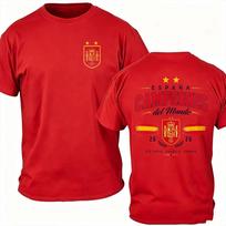 Ispanijos Čempionai Somos Campeones Grafika 2026 Futbolo Gerbėjo Marškinėliai Medvilniniai Unisex Unisex Y2k Populiarus Laisvas Marškinėlis 4XL red