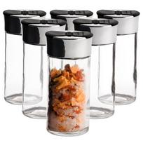 Spice container with strainer, glass, 100 ml, 6 pcs.