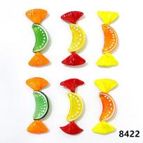 Murano Glass Fruit Candy Lemon Orange Slice Design Home Decor Crafts Ornaments Creative Birthday Party Christmas New Year Gifts about 5.8cm rožinė