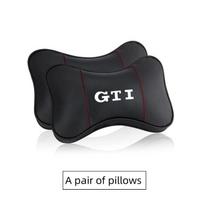 Automobilio galvos atramos kaklo pagalvėlė Automobilio priedai Volkswagen VW GTI Jetta Golf Beetle CC EOS MK2 MK4 MK5 MK6 MK7 Logotipui Touareg Bora black