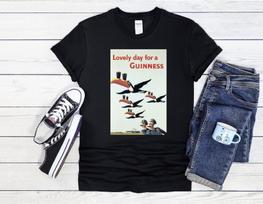 Lovely Day For A Guinness Shirt Men Women Unisex T Shirt Hoodie Baseball L black