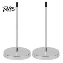 Bill Fork for Restaurant Metal Receipt Holder Spike, Desktop Clip Nail Tool, Durable Business Document Organizer Restaurants Offices Paper Notes 2pcs sidabras