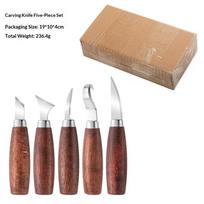 Professional Hand Carving Knife Set for Pumpkin Wood Spoon Sculpture Rust-proof Blade DIY Tool Gift for Beginners A5
