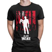 alan wake 2 game alan wake Novelty 100% Cotton T-Shirt Alan Wake 2 Tops Tees For Men L red