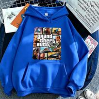 Grand Theft Auto 6 Hoody suaugusiems Madingas moteriškas Harajuku Juokingas triušio Hoody Animacinis Vintažinis Megztinis S black