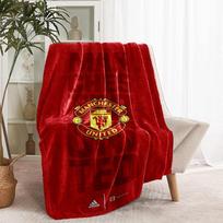 Manchester United F.C Print Blanket - Soft & Comfortable, for Bedroom, Travel, Sofa, Home Decoration - Birthday Christmas Gift for Friend 80cmx120cm red