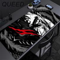 90x40 Large Size Keyboard Laptop Mousepad Speed Desk Mat Anime Berserk Guts Lock Edge Mouse Pad Computer Accessories Gaming Mats 30cmx80cm
